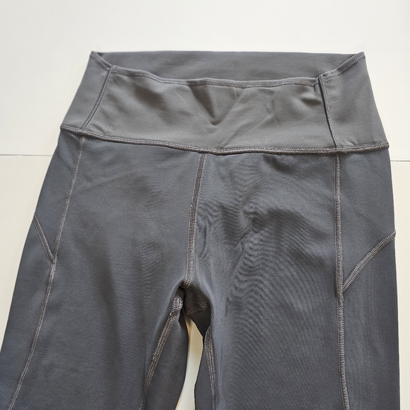 Lululemon In Movement Crop Everlux Leggings Color Dark Shadow Size 6 - Picture 3 of 10